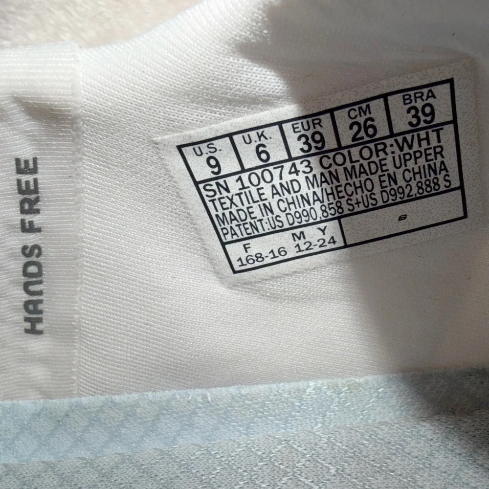 Skechers Hands Free Slip-ins Ultra Flex 3.0 Smooth Step White Sparkle 100743 WHT